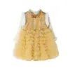 Vestido de Año Nuevo para Niña Estilo Chino, Traje Tang Rosa Vestido de Cumpleaños, Vestido de Pastel, Vestido de Princesa Forrado de Felpa