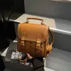 Mochila Transfronteriza para Mujer Nueva Versátil Portátil Bolsa Cuadrada Pequeña Gran Capacidad Moda Nicho Bandolera de un Hombro
