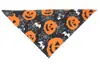 Bandana Navideña de Halloween Estilo Calabaza para Mascotas Accesorios para Perros Bufanda Triangular para Gato Linda y Adorable Pañuelo
