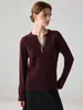 Nuevo Suéter de Cachemir Suave y Holgado para Mujer, 100% Cachemir Puro, Cuello en V, Media Botonadura, Otoño 2026