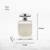En stock Botella de Perfume 100ml50ml Botella Vacía de Perfume Botella de Spray de Perfume de Lujo Ligero Embotellada con Fondo Grueso y Esquina Cuadrada Plana