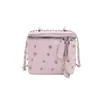 Outono e Inverno Estilo Francês Malha de Diamante Versão Coreana Bolsa com Corrente Nova Tendência da Moda Feminina Pequena Quadrada Super Quente Versátil Transversal