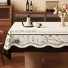 Mantel vintage estilo francés, lavable, impermeable, a prueba de aceite, resistente al calor, mantel rectangular para comedor, PVC, cubierta atmosférica para mesa de centro