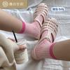 Meias Femininas Xiaohongshu Estilo Coreano Finas Ins Cor Macaron Malha Dopamina Respirável Meia-Calça Estilo Ins Absorvente de Suor
