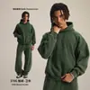 Moletom Masculino Tendência Outono e Inverno Novo Estilo Versão Curta Larga Boxy com Lavagem Desgastada e Visual Vintage