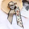 Diadema de Cinta estilo Ins Bufanda Francesa de Seda Patrón de Espiga Cuerda para el Cabello con Lazo Lindo Bufanda Regalo de Acompañamiento Cinta Lazo Bolsa Cinturón