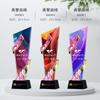 Nueva medalla de trofeo de cristal de alta gama Premio creativo Premio de competencia de personal de la empresa Honor de personal sobresaliente Colorido