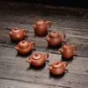 Mini pote de areia roxo criativo tamanho pequeno pote de bolso para dedo tamanho pequeno brinquedo de chá enfeites de animais de estimação conjunto de chá kung fu