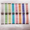 Adecuado para Apple Watch Apple Iwatch345678910Se Resina S12 Transparente de Tres Piezas Correa Ultra4