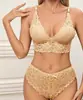 Conjunto de sutiã estilo francês para mulheres com pouco busto, push-up, sexy e atraente, sem aro, de renda, plus size, lingerie anti-queda, comércio exterior