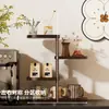 Estante de Almacenamiento para Portavasos de Escritorio de Bambú Simple Organizador de Bocadillos y Condimentos Sala de Estar Taza de Agua Almacenamiento de Múltiples Niveles Sala de Té Comedor