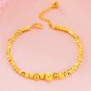 Nova moda pulseira de ouro do Vietnã meninas joias de mão simples ouro de imitação banhado a cobre ouro real 24k atacado de fábrica