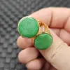 Anel de jade verde seco redondo anel de jade esmeralda fundo branco anel de boca verde vivo anel sem base joias de jade atacado