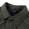 2025 Nuevo Otoño Retro Japonés para Hombre Suelto Manga Larga Casual Ropa de Trabajo Americana Versátil Camisa Chaqueta