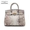 Bolsa de couro de platina Python das mulheres Bolsa de Couro Original Cor Casual 25 Bolsa de Couro Genuíno All-Match