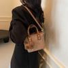 Bolso Transfronterizo para Mujer Retro de Nicho Bolso Cubo de Mano para Mujer 2024 Otoño Color de Contraste Bolso de Hombro de Moda Bolso Cruzado de Gama Alta