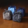 Série Tingimento Tie-Dye Espessada Erya Bolsa de Viagem para Armazenamento de Tecido para Bule, Xícara de Compartilhamento, Xícara de Chá, Bolsa de Pano, Tapete de Chá, Conjunto de Chá, Portátil