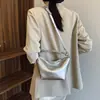 Bolso Sencillo y Elegante, Bolso de Mano Tipo Dumpling de Color Sólido Retro para Mujer, Nuevo Bolso de Hombro Casual 2025, Bolso Cruzado Versátil