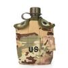 Suprimentos esportivos ao ar livre acampamento na montanha utensílios de cozinha chaleira americana conjunto de três peças camuflagem para fãs militares chaleira tática