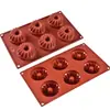 Molde de Silicona para 6 Donas/Pasteles para Hornear Pudín en Espiral Mousse Bandeja para Hornear de Silicona Antiadherente de Grado Alimenticio Perfecta para Pasteles Caseros Postres y Manualidades 30x175x38cm 132g