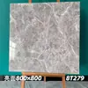 Azulejos de mármol brillante de 800x800, antideslizantes, resistentes a las manchas y con un refinado patrón similar a la piedra, adecuados para el suelo de la sala de estar del hogar