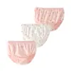 Roupa íntima infantil algodão cuecas de bebê roupa íntima de bebê meninos e meninas calça de triângulo pão caixa de três peças