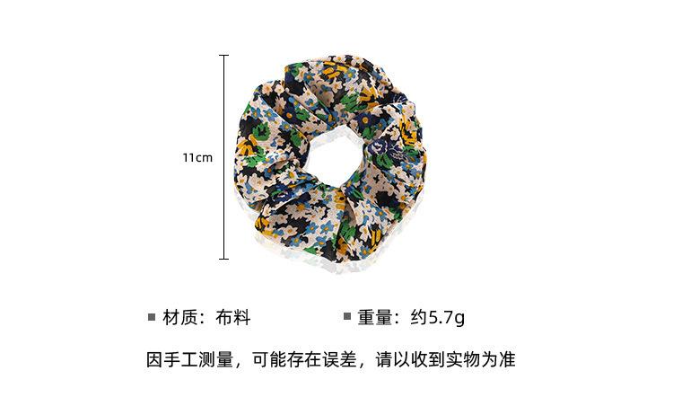 智贝详情图_1大肠发圈ins韩国碎花雪纺发绳日系蝴蝶结小清新