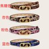 Cinturón para mujer estilo Ins recién llegado Corea del Sur todo fósforo moda decorativa jeans vintage estampado de leopardo cinturón fino para mujer en stock tendencia