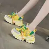 Zapatos de plataforma gruesa estilo "dad shoes" para mujer petite, zapatos de mujer para otoño 2026 con aumento de altura interno, casuales, modernos, versátiles, zapatillas deportivas ligeras