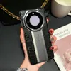 Para Huawei Mate60Pro Funda de Teléfono de Cuero Genuino de Gama Alta 60RS Edición Porsche Funda de Piel de Vaca