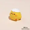 Pollito Amarillo Tridimensional Jardinería DIY Muñeca Decorativa de Resina DIY Adornos Decorativos para Coche Escritorio Colgante para Llavero