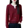 Suéter Tejido de Cuello Redondo con Puntos Convexos de Terciopelo Andy, Diseño de Invierno, Color Block Transfronterizo Otoño/Invierno, Manga Larga, Nuevo Estilo para Mujer, Falso Dos Piezas, Colección 2025