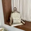 Mochila de Armazenamento Portátil para Viagem ao Ar Livre Estilo Menina Picante Nova Estampa de Leopardo Desenho Animado Pelúcia Camurça Transfronteiriça Nicho