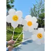 Balões de girassol flores de margarida piquenique aniversário tirar fotos crianças bebê primeiro aniversário decoração Dia das Crianças