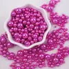 3-8 mm Mistura Aleatória Multicor Não Porosa ABS Imitação Pérola Contas Redondas Artesanato DIY Feito à Mão Contas Soltas Decorativas para Roupas