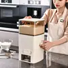 Nova Caixa Multifuncional para Armazenamento de Farinha 2026, Recipiente Selado para Arroz, à Prova de Insetos, à Prova de Umidade, Quantitativo, Conveniente para Uso Doméstico, Grau Alimentício