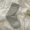 Calcetines de Encaje con Botones para Mujer Primavera Verano Estilo Delgado Primavera Verano Estilo Delgado Calados Flor Pequeña Calcetines de Media Pantorrilla Calcetines Dulces de Encaje con Volantes para Mujer
