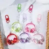Pingente de fone de ouvido em acrílico, laca de cor sólida galvanizada transparente, corrente de celular estilo ins, chaveiro de bolsa, acessório DIY atacado