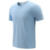 Camiseta Nova de Gola Redonda Lisa para Primavera e Verão Camiseta Colorida para Casal Camiseta Masculina