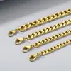 Fornecimento do Fabricante Atacado Hiphop Tendência Moda Masculina e Feminina Pulseiras de Aço Inoxidável Corrente Cubana Joias de Mão Joias Dongguan