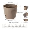 Vaso de Flores de Plástico Absorvente de Água Creme Vermelho Internet com Vento Silencioso Espessado Respirável Vaso de Flores Carnosas Grande de Alto Nível Amazon