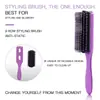 Pente de Nove Fileiras Amazon Masculino para Cabelo Penteado para Trás, Pente de Massagem para Estilização de Cabelo Feminino com Dentes Largos e Cabo Pontiagudo, Conjunto de Quatro Peças de Pentes