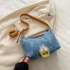 Moderna Bolsa Cruzada Versátil para Mujer con Estampado de Dibujos Animados y Textura de Lujo Ligero, Bolso de Mano/Hombro