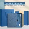 Cuaderno A5 con logo personalizable, set de caja de regalo, papel engrosado, con cierre, adecuado para uso empresarial y de oficina, con una refinada cubierta de cuero