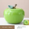 Pequeño Recipiente con Forma de Manzana, Pequeño Recipiente para Té, Pieza Decorativa, Regalo de Navidad, Recipiente para Té Rojo y Verde, Caja de Regalo, Recipiente Souvenir de Vacaciones