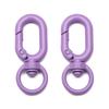 Hebilla en forma de 8 de aleación pintada 16x 39mm hecha a mano DIY accesorios para llavero hebilla para mochila colgante externo anillo de conexión para joyería