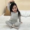 Conjunto de Roupas de Outono para Crianças, Roupa Térmica para Meninos, Roupa de Casa Novo Estilo 2026, Suéter de Algodão para Bebê, Pijama para Meninas