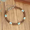 Pulsera de Concha de Coco Natural Estilo Nuevo Transfronteriza de Acero Inoxidable para Hombre Joyería Bohemia de Verano para Playa Venta al por Mayor