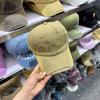 Gorra de béisbol negra rasgada y desgastada personalizada para hombre y mujer, primavera y verano, moderna, callejera, degradada, de copa suave, con visera, combinable con todo
