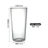 Taza de Vidrio de Gran Capacidad para Verano, Transparente Resistente al Calor de Vidrio de Borosilicato, Taza para Té de Frutas Limón, Taza para Bebidas de Café Jugo